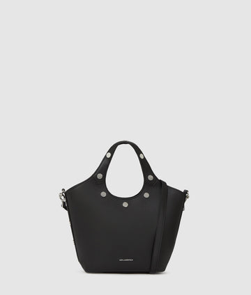 KarlLagerfeld Krocky Marais Small Tote Bag Black-Nickel