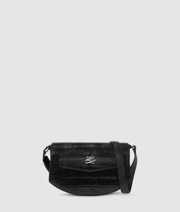 KarlLagerfeld Kstudio Crossbody Bag Black-Nickel