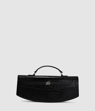 KarlLagerfeld Kstudio Clutch Bag Black-Nickel