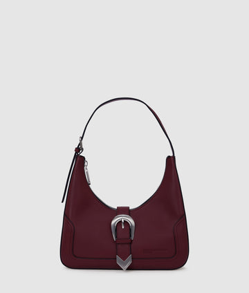 KarlLagerfeld Western Shoulder Bag Zinfandel