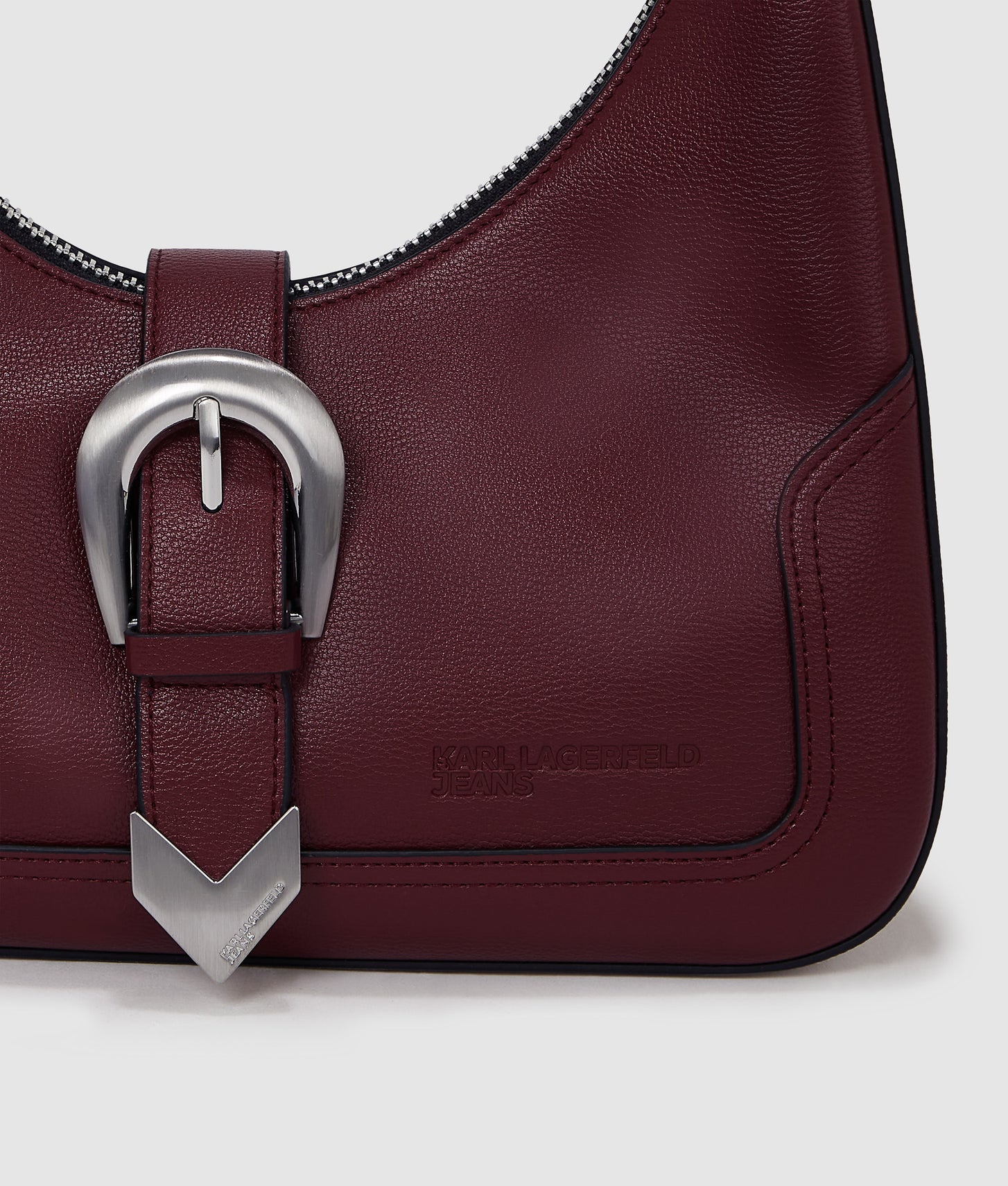 KarlLagerfeld Western Shoulder Bag Zinfandel