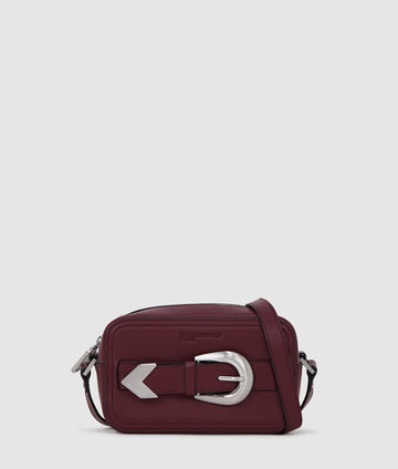 KarlLagerfeld Western Camera Bag Zinfandel