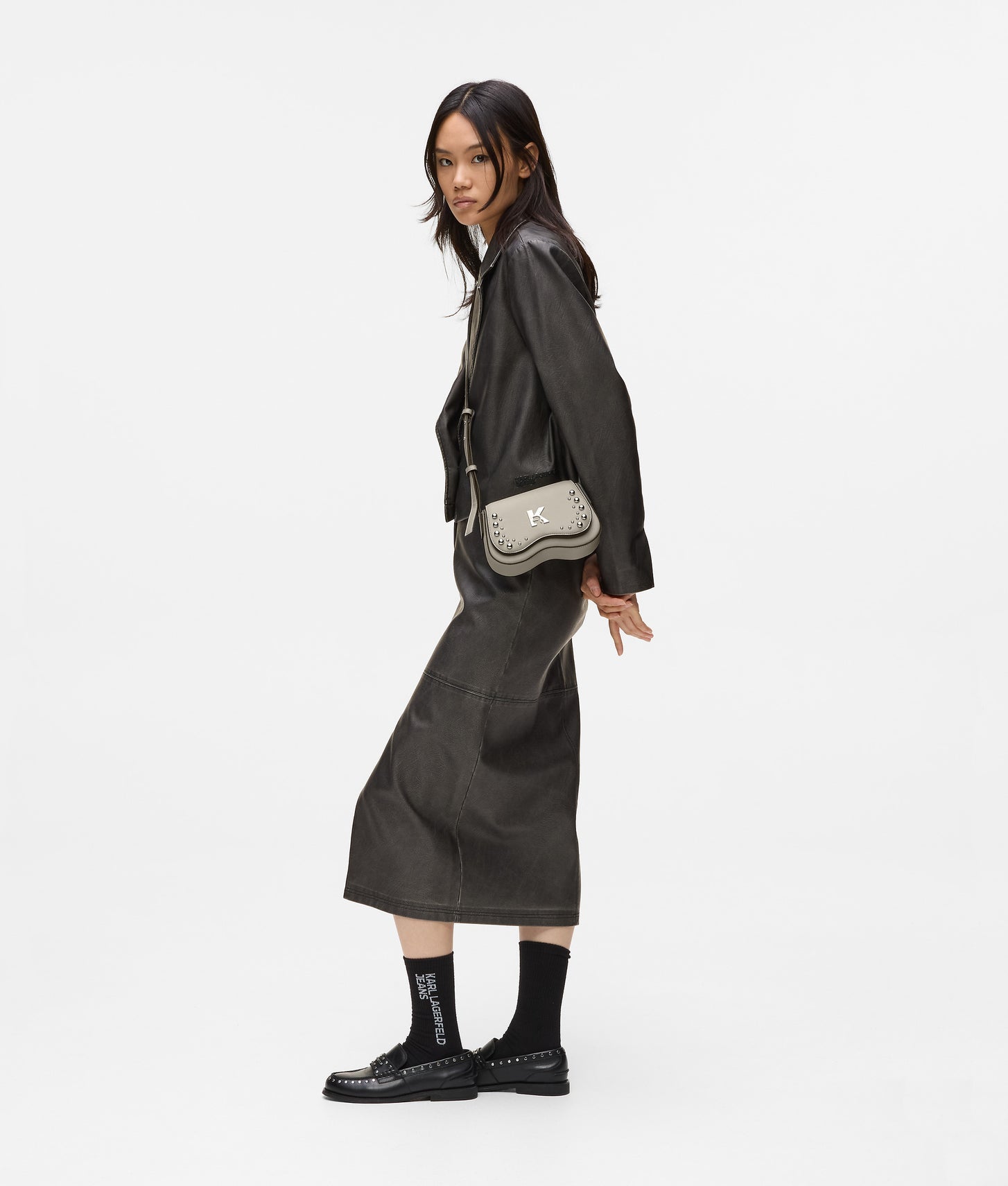 KarlLagerfeld Sunglasses Mini Crossbody Bag Moonstruck