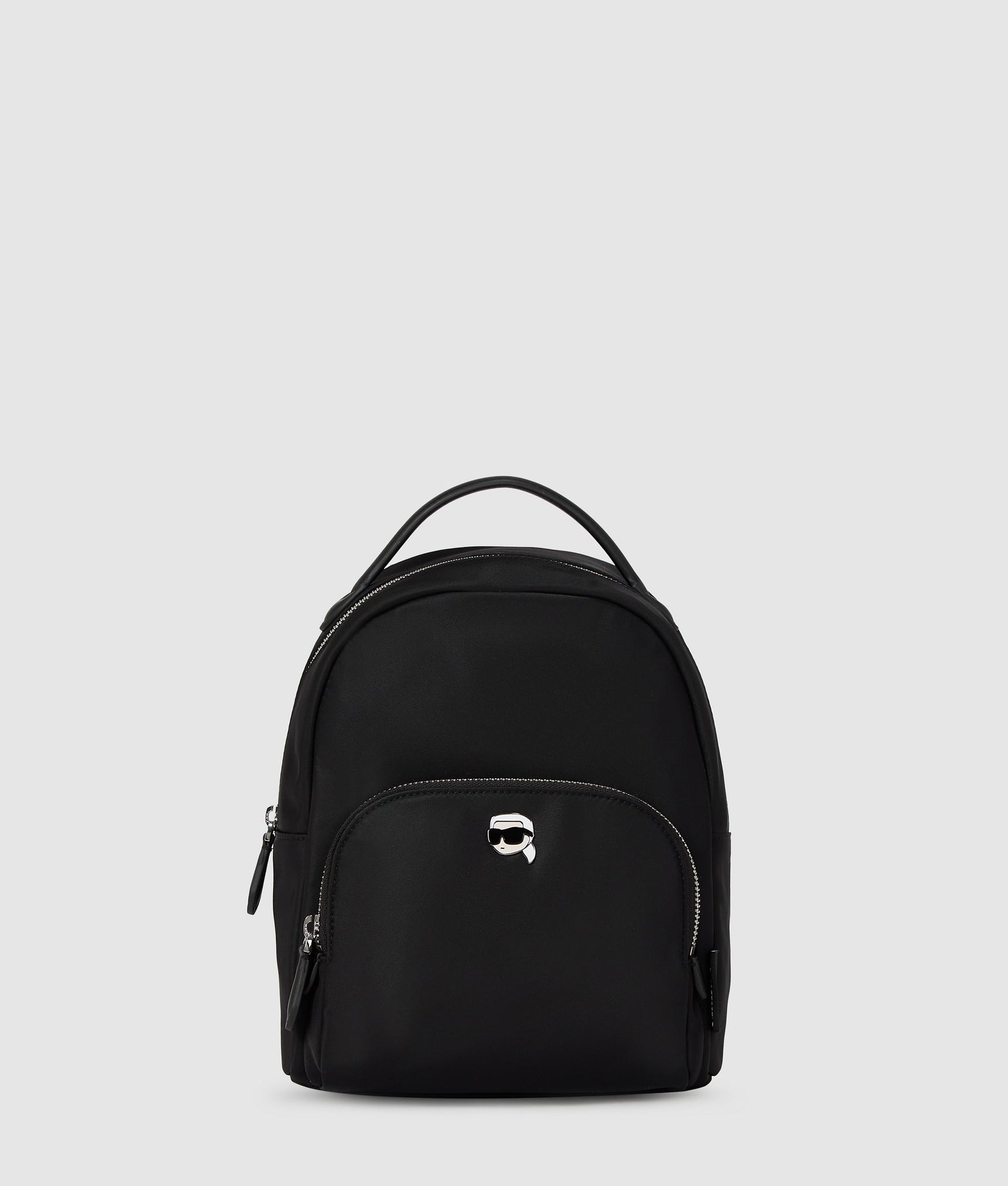 KarlLagerfeld Ikon Small Nylon Backpack Black