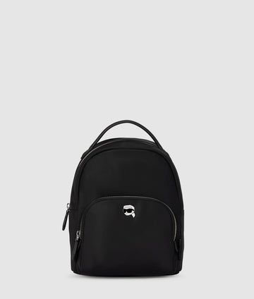 KarlLagerfeld Ikon Small Nylon Backpack Black