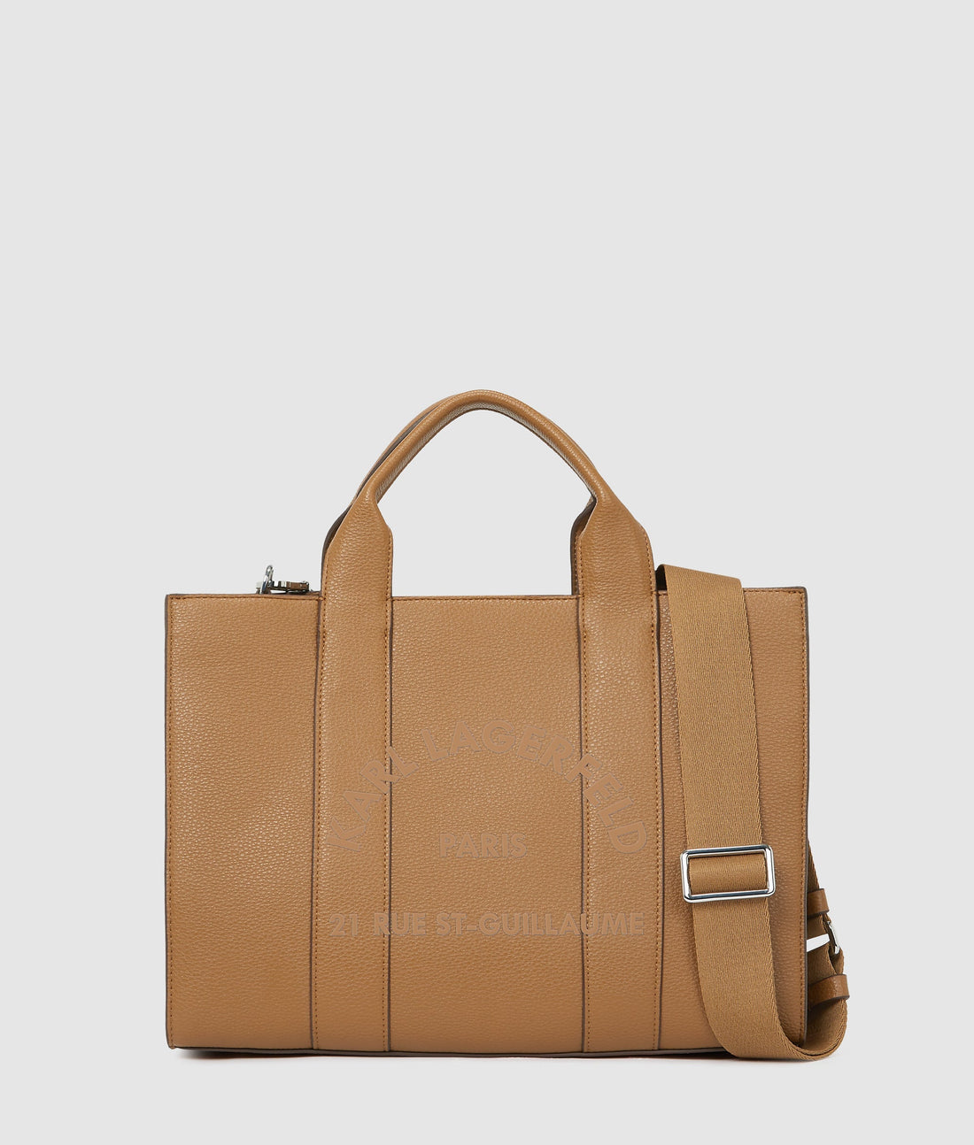 KarlLagerfeld Rue St-Guillaume Medium Tote Bag Caramel