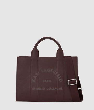 KarlLagerfeld Rue St-Guillaume Medium Tote Bag Tobacco