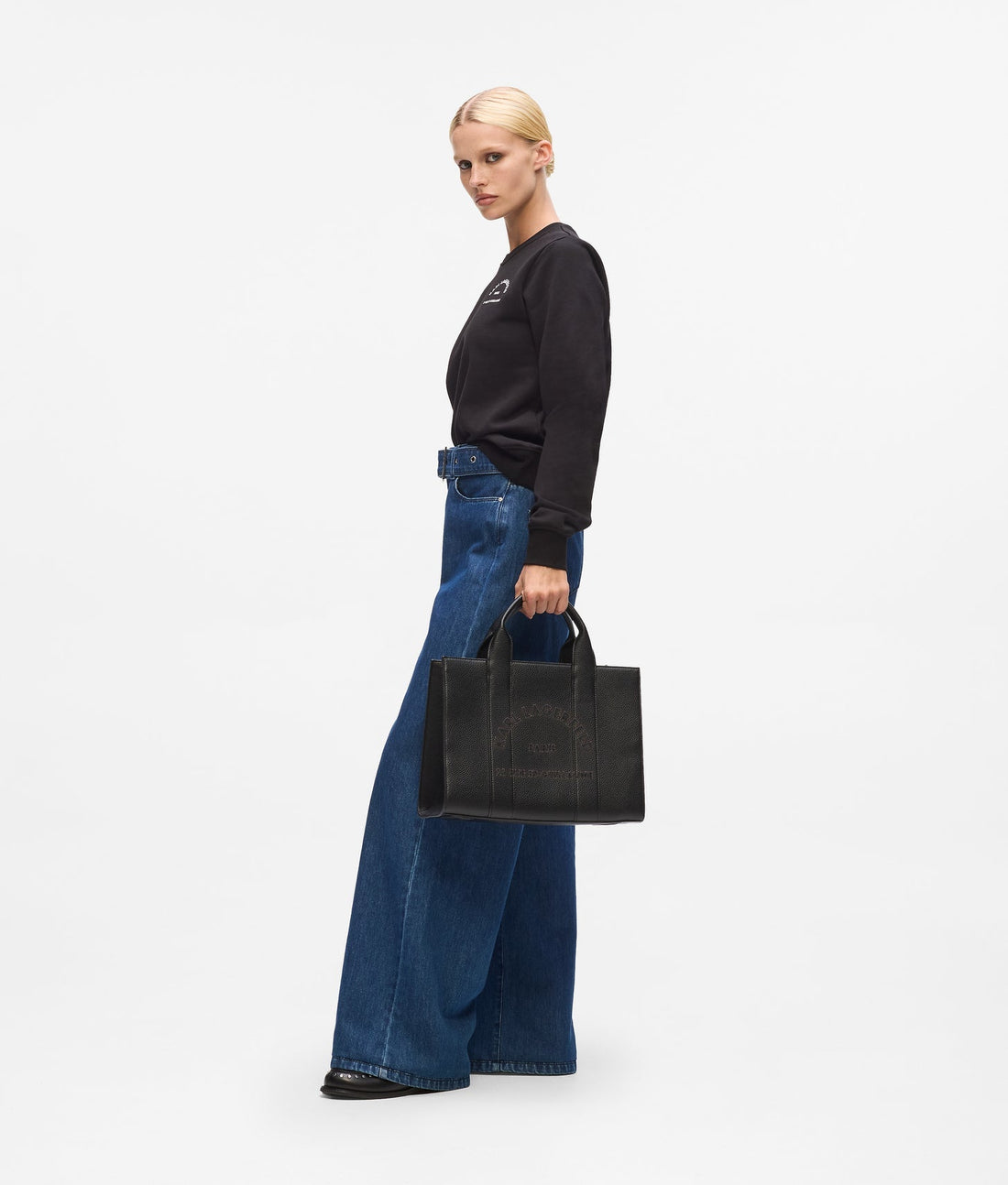 KarlLagerfeld Rue St-Guillaume Medium Tote Bag Black