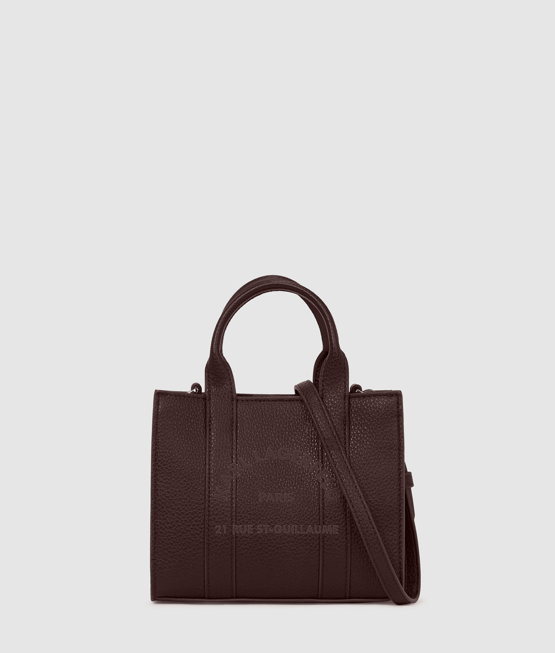 KarlLagerfeld Rue St-Guillaume Mini Tote Bag Tobacco