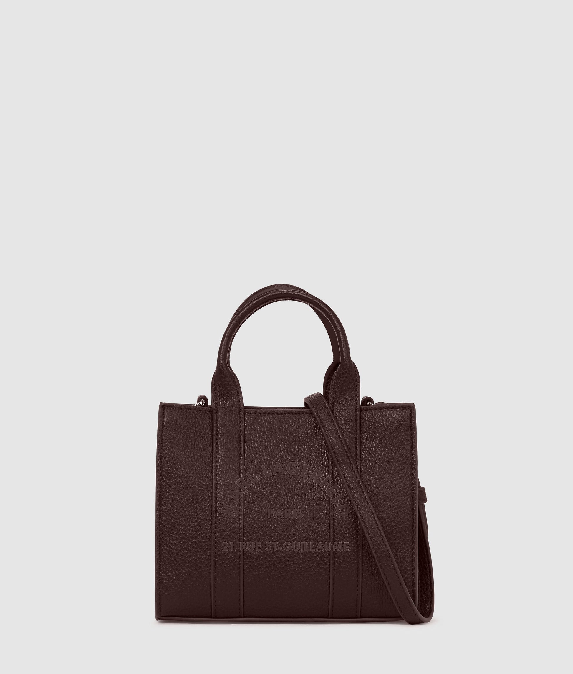 KarlLagerfeld Rue St-Guillaume Mini Tote Bag Tobacco