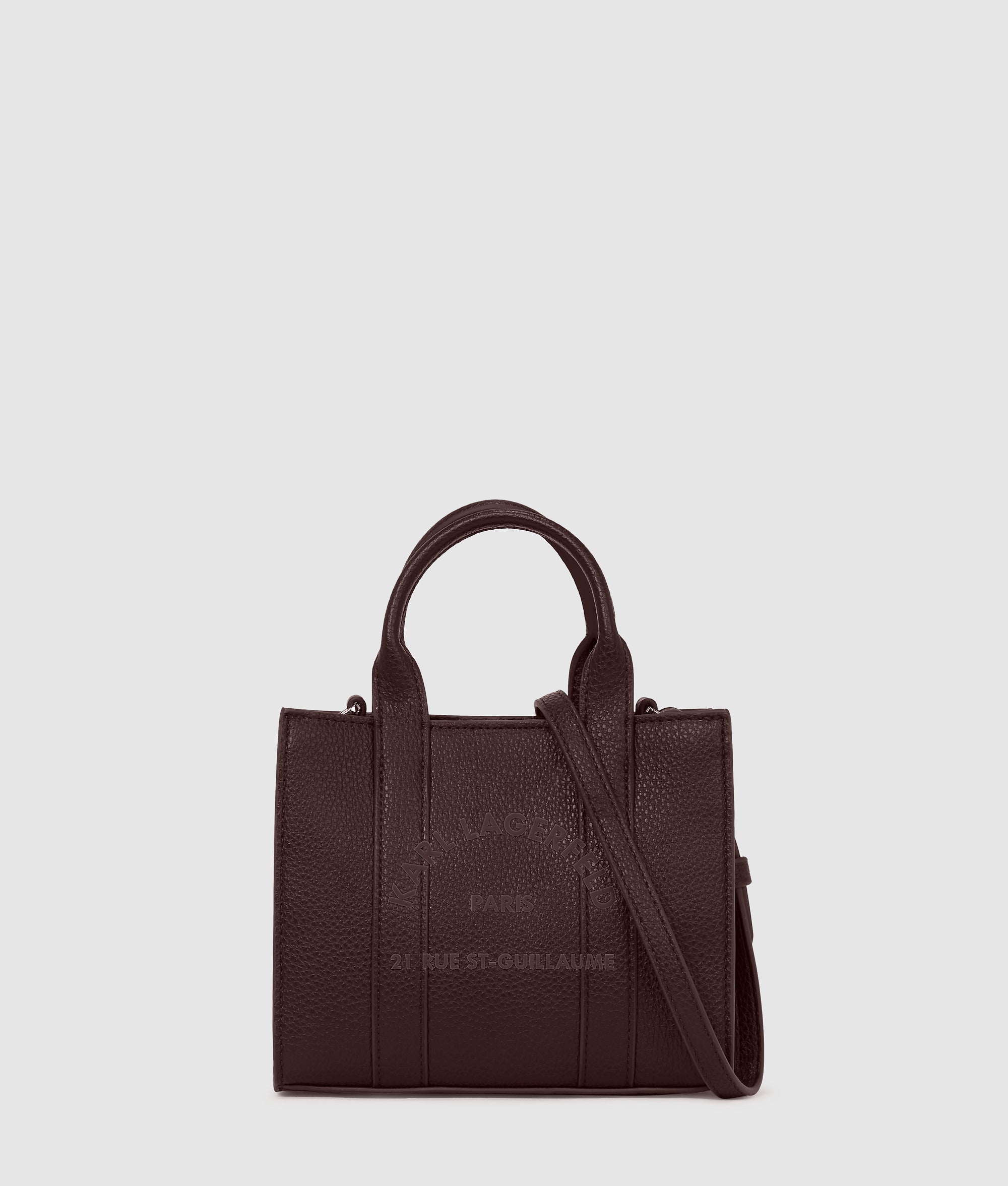 KarlLagerfeld Rue St-Guillaume Mini Tote Bag Tobacco