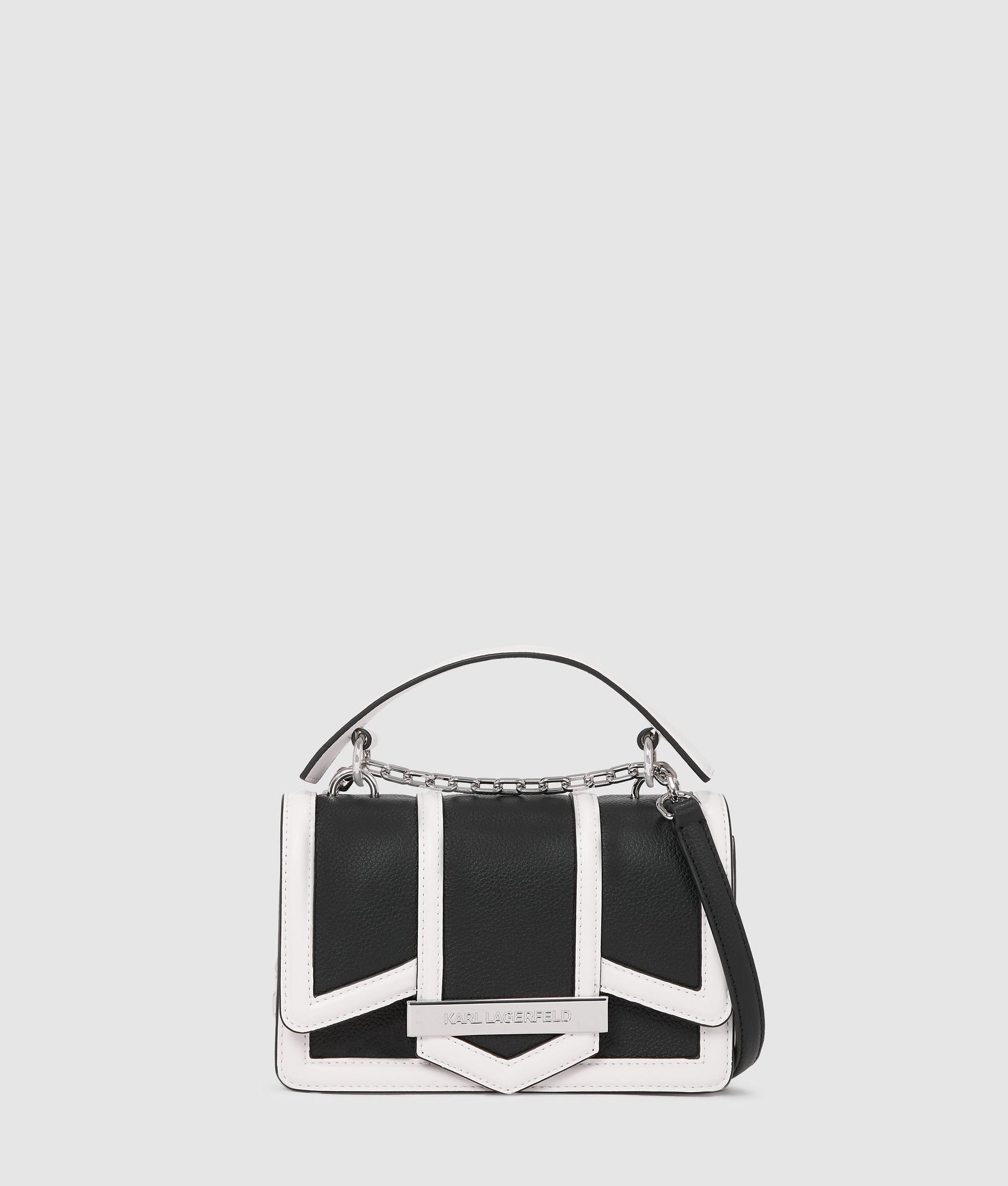 KarlLagerfeld Knova Small Crossbody Bag Black/White