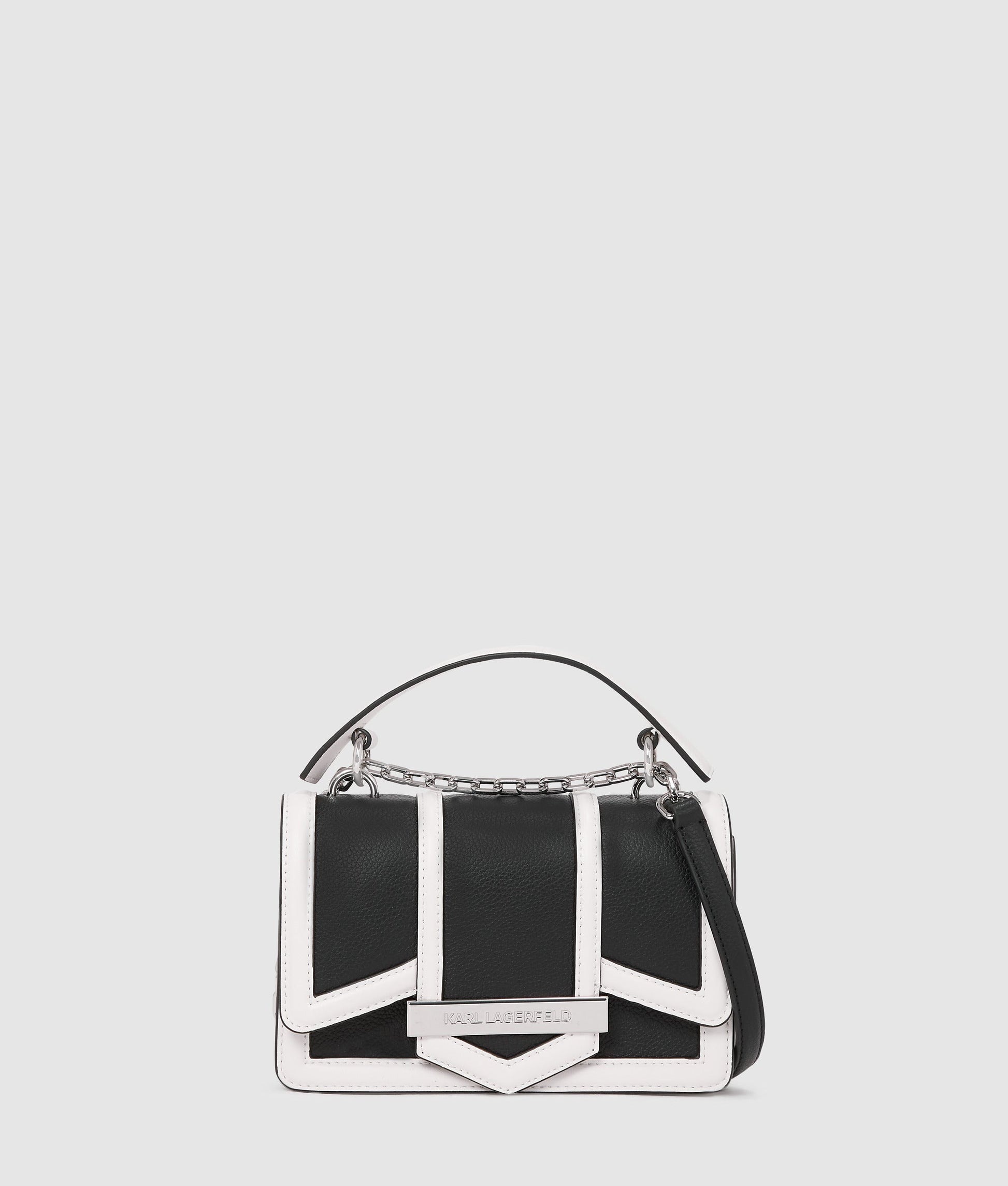 KarlLagerfeld Knova Small Crossbody Bag Black/White