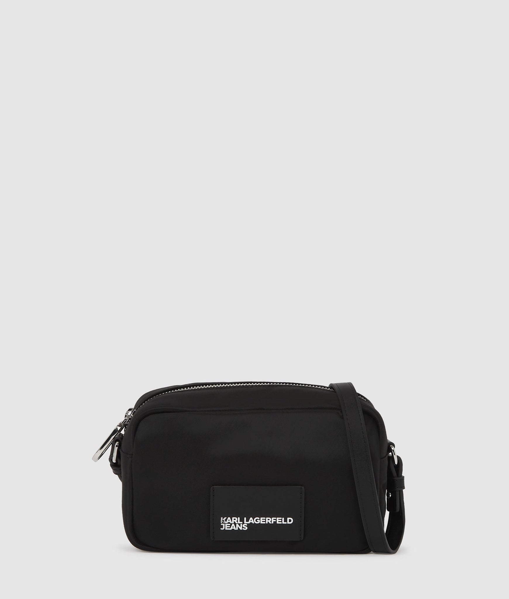 KarlLagerfeld Glossy Nylon Camera Bag Black