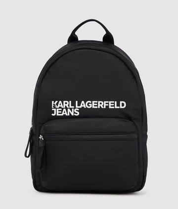 KarlLagerfeld Logo Nylon Backpack Black