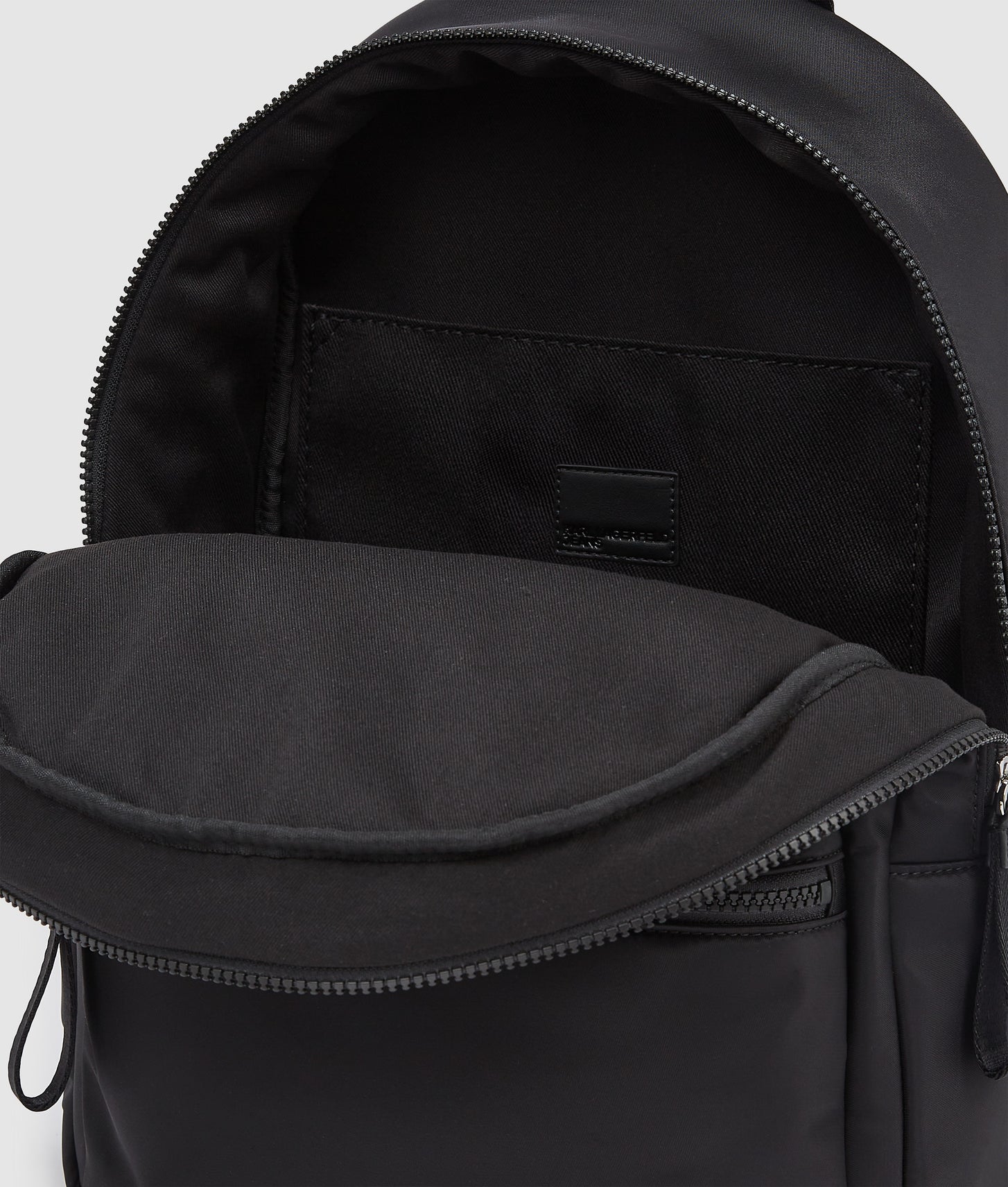 KarlLagerfeld Logo Nylon Backpack Black
