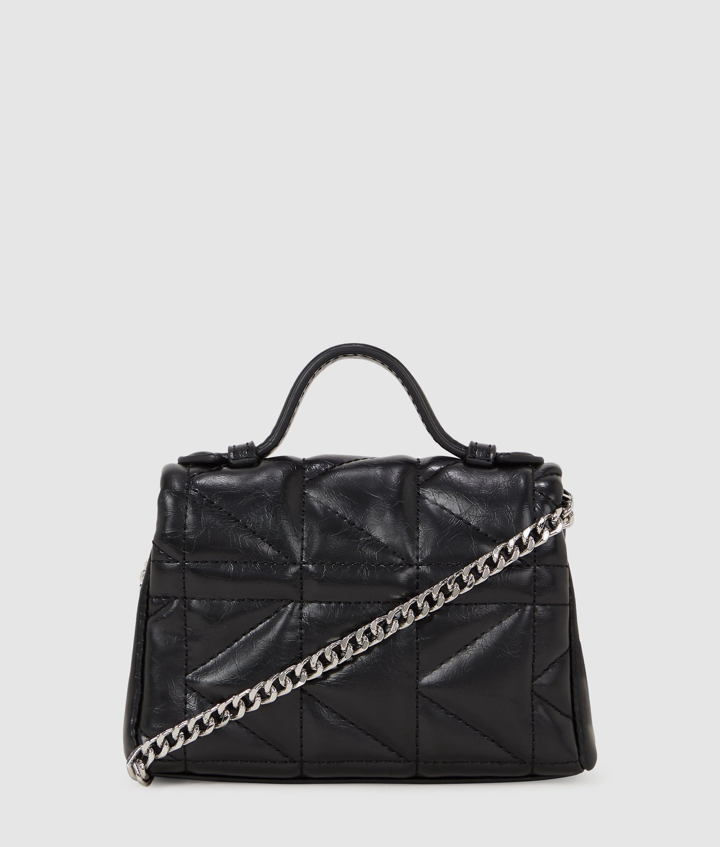 KarlLagerfeld Kkuilt Rhinestone Nano Bag Black Embellishment