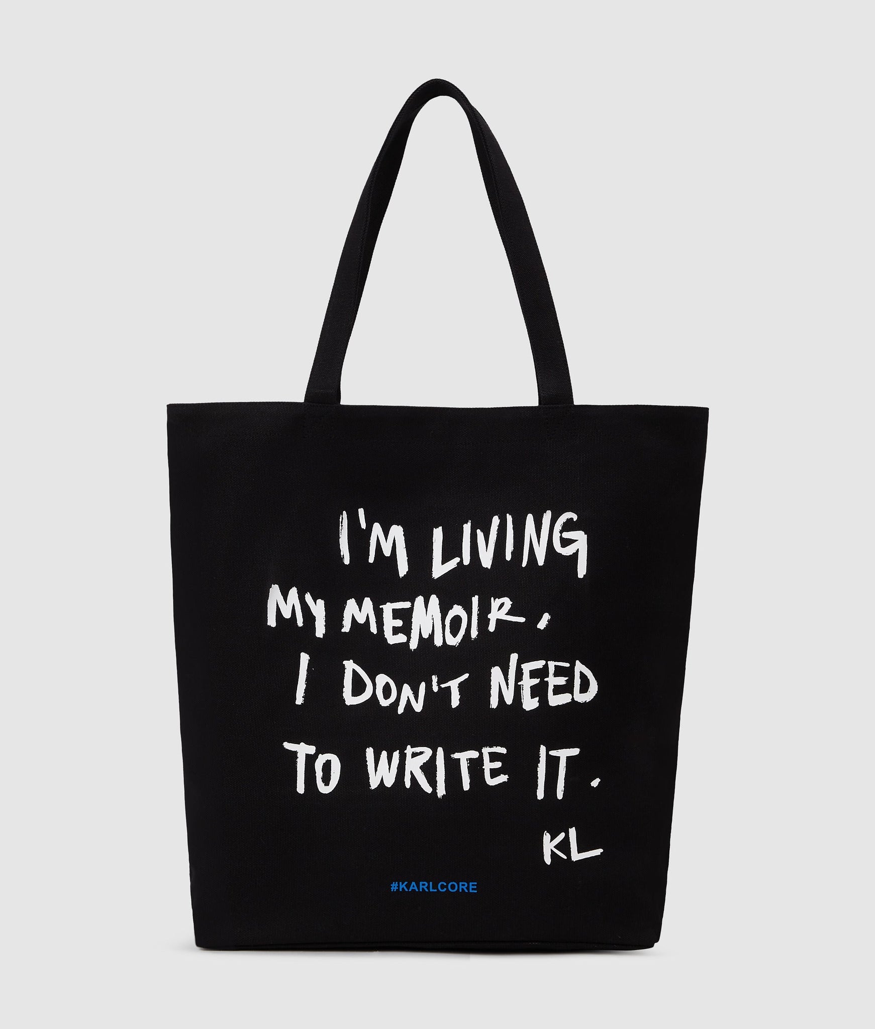 KarlLagerfeld Karl Quote Shopper Black