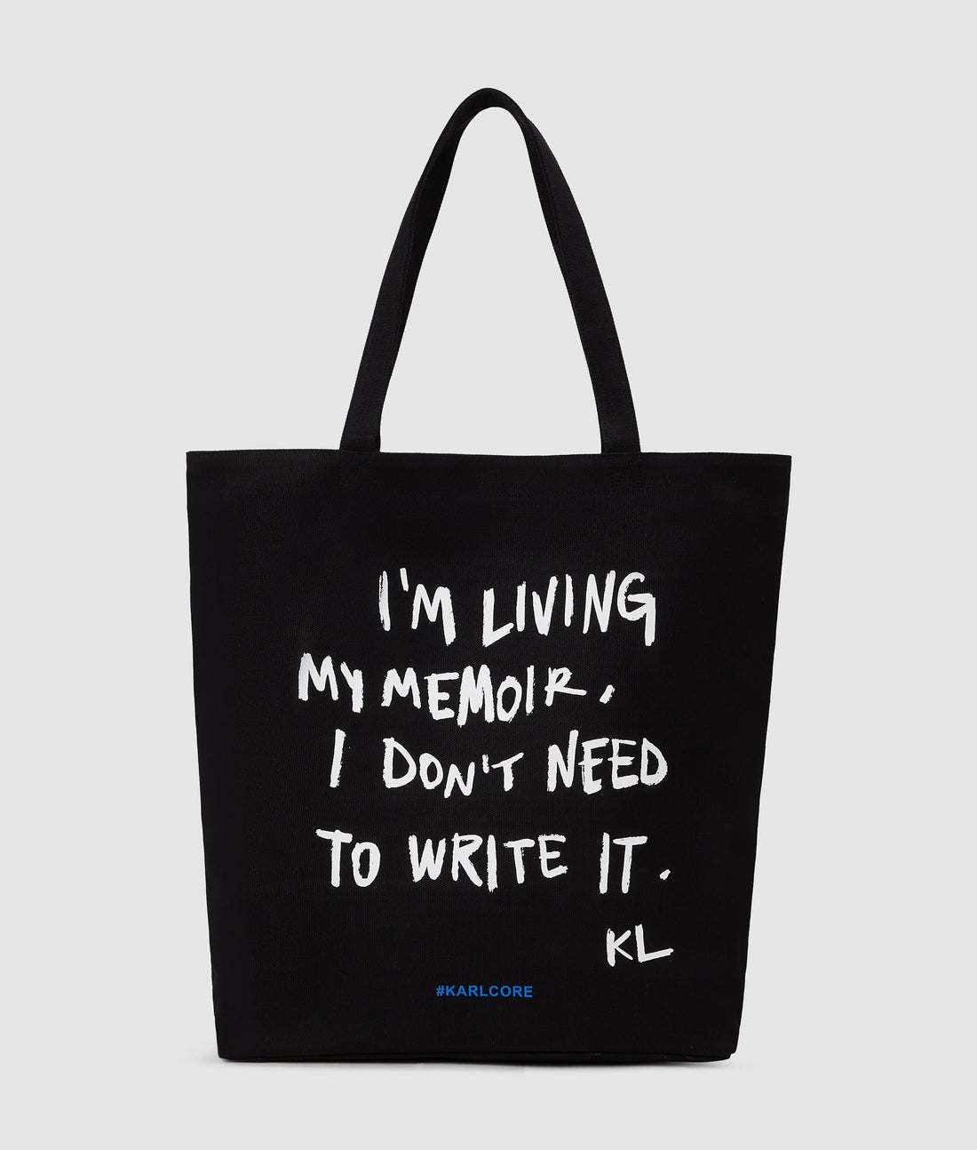 KarlLagerfeld Karl Quote Shopper Black