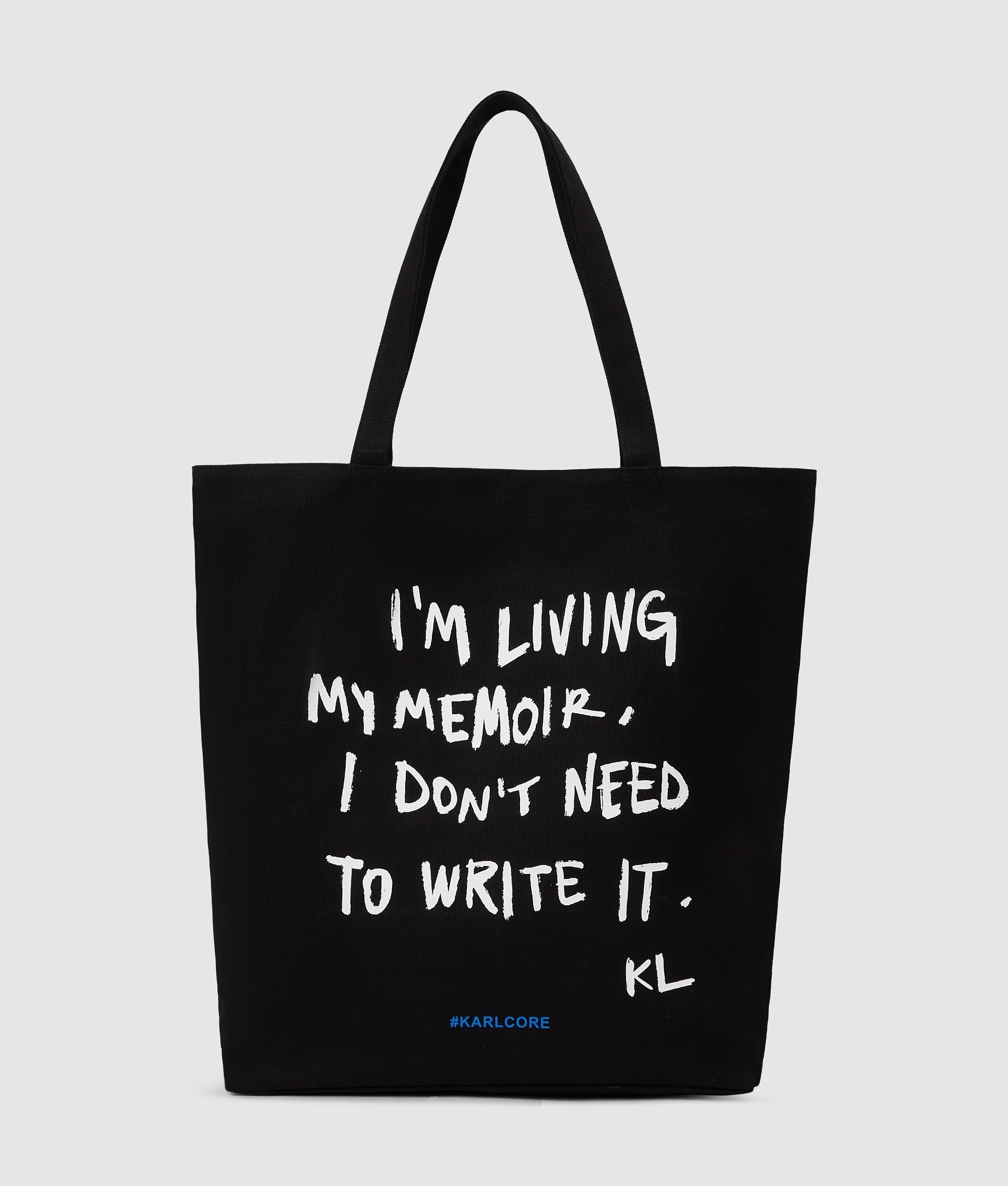 KarlLagerfeld Karl Quote Shopper Black