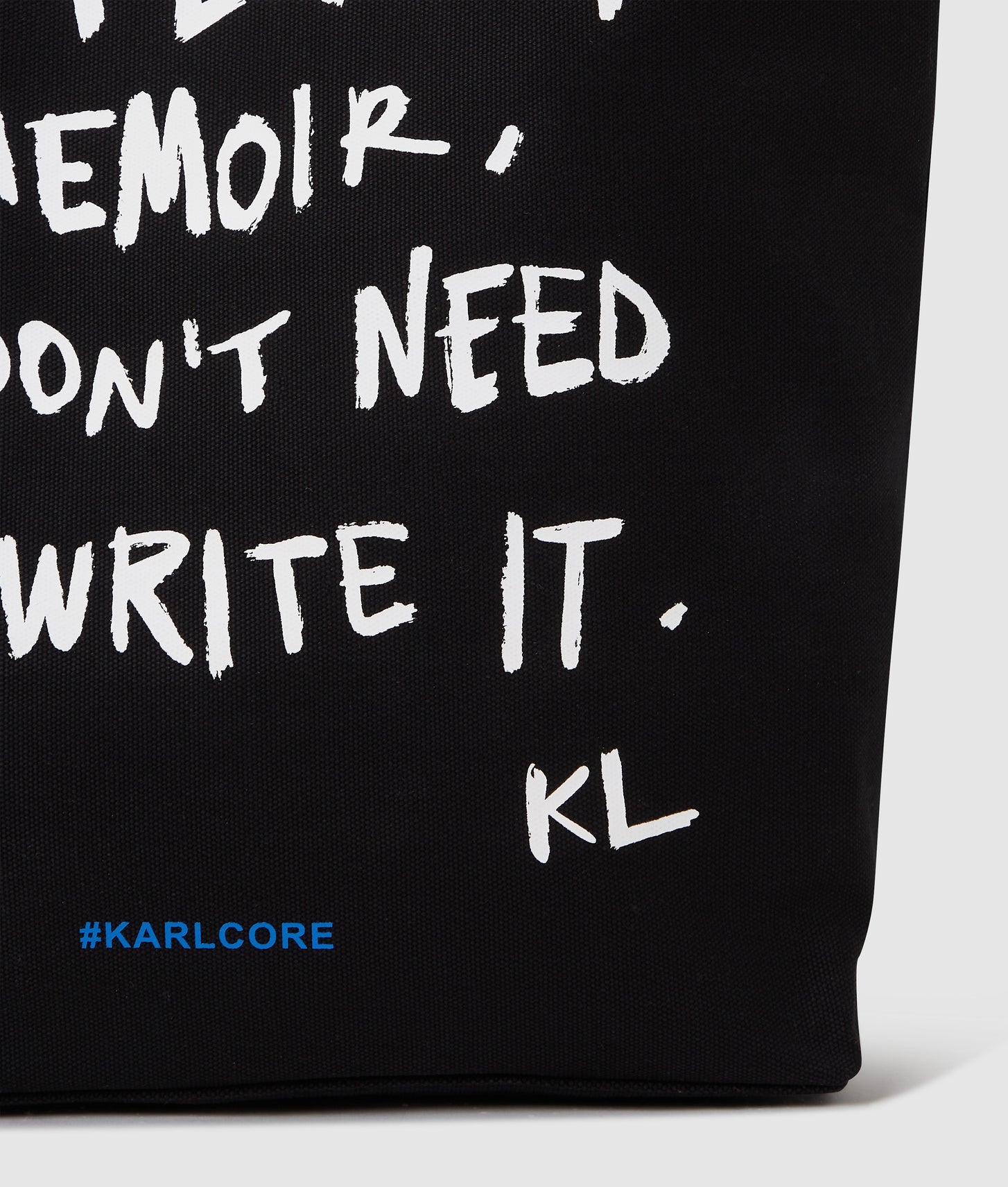 KarlLagerfeld Karl Quote Shopper Black
