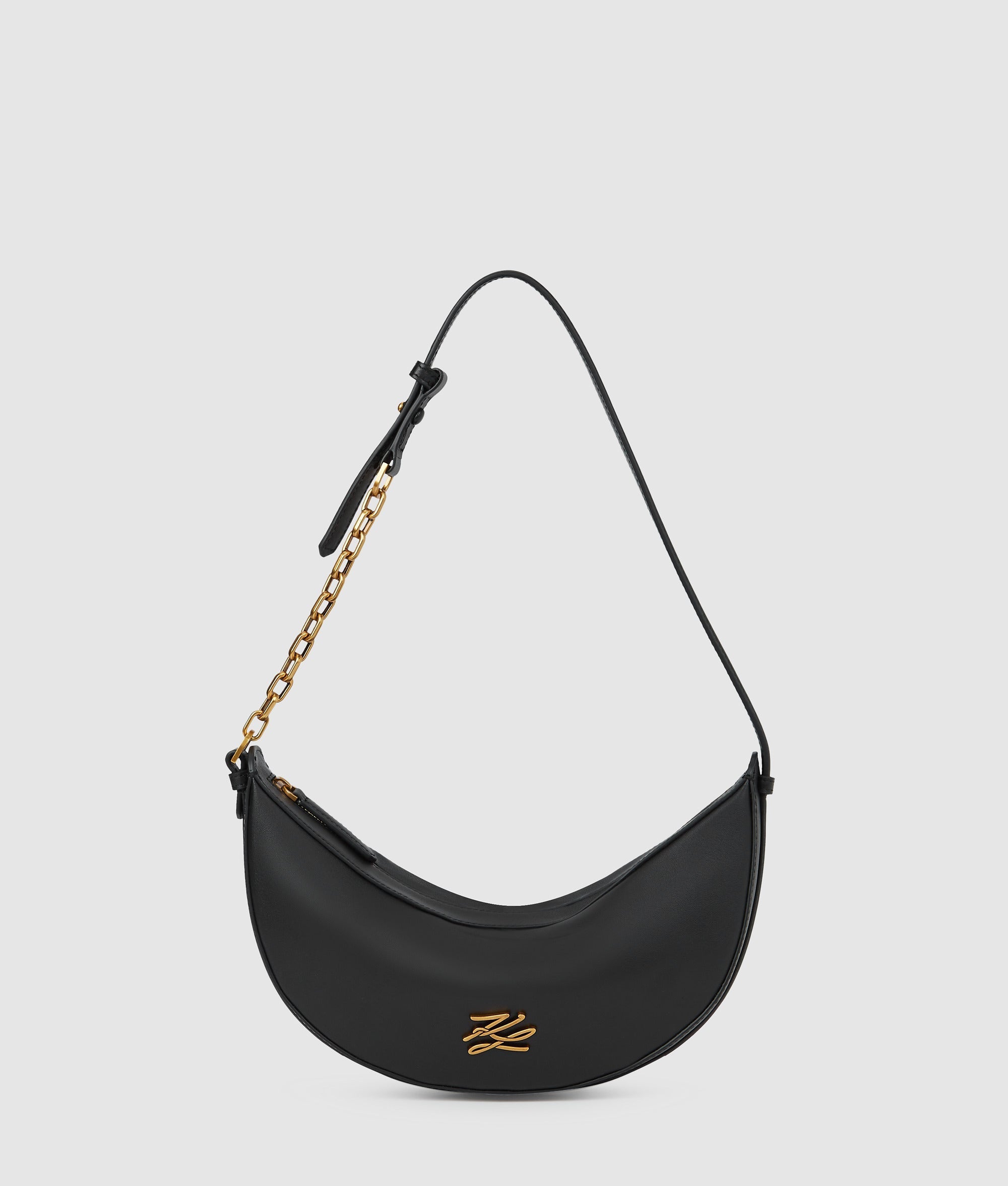 KarlLagerfeld Kautograph Small Moon Bag Black/Gold