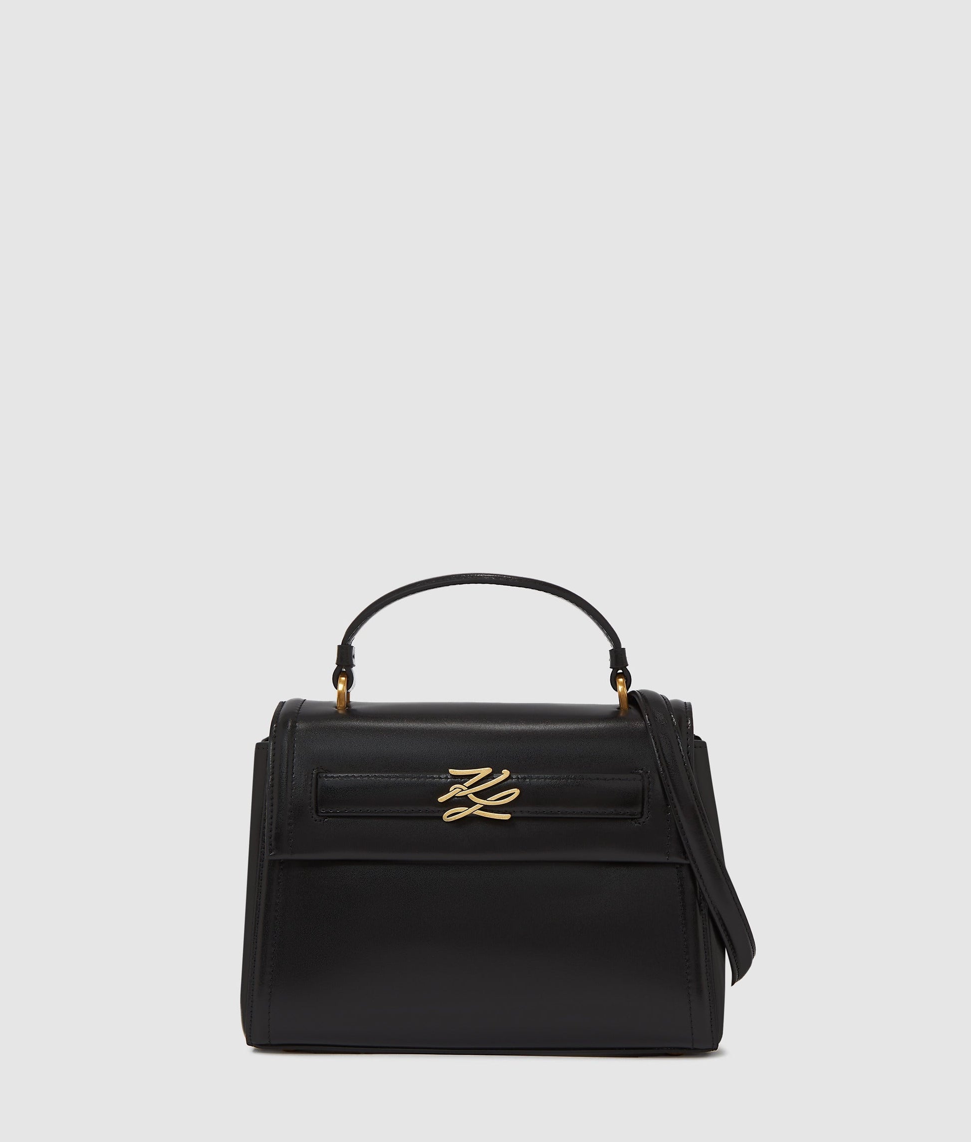 KarlLagerfeld Kautograph Small Top Handle Bag Black/Gold
