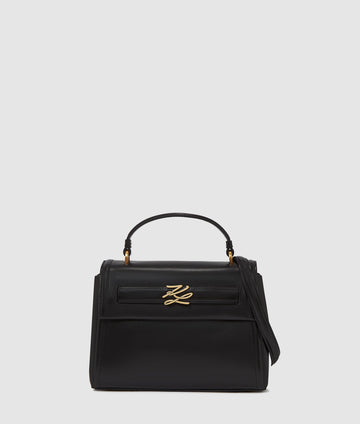 KarlLagerfeld Kautograph Small Top Handle Bag Black/Gold