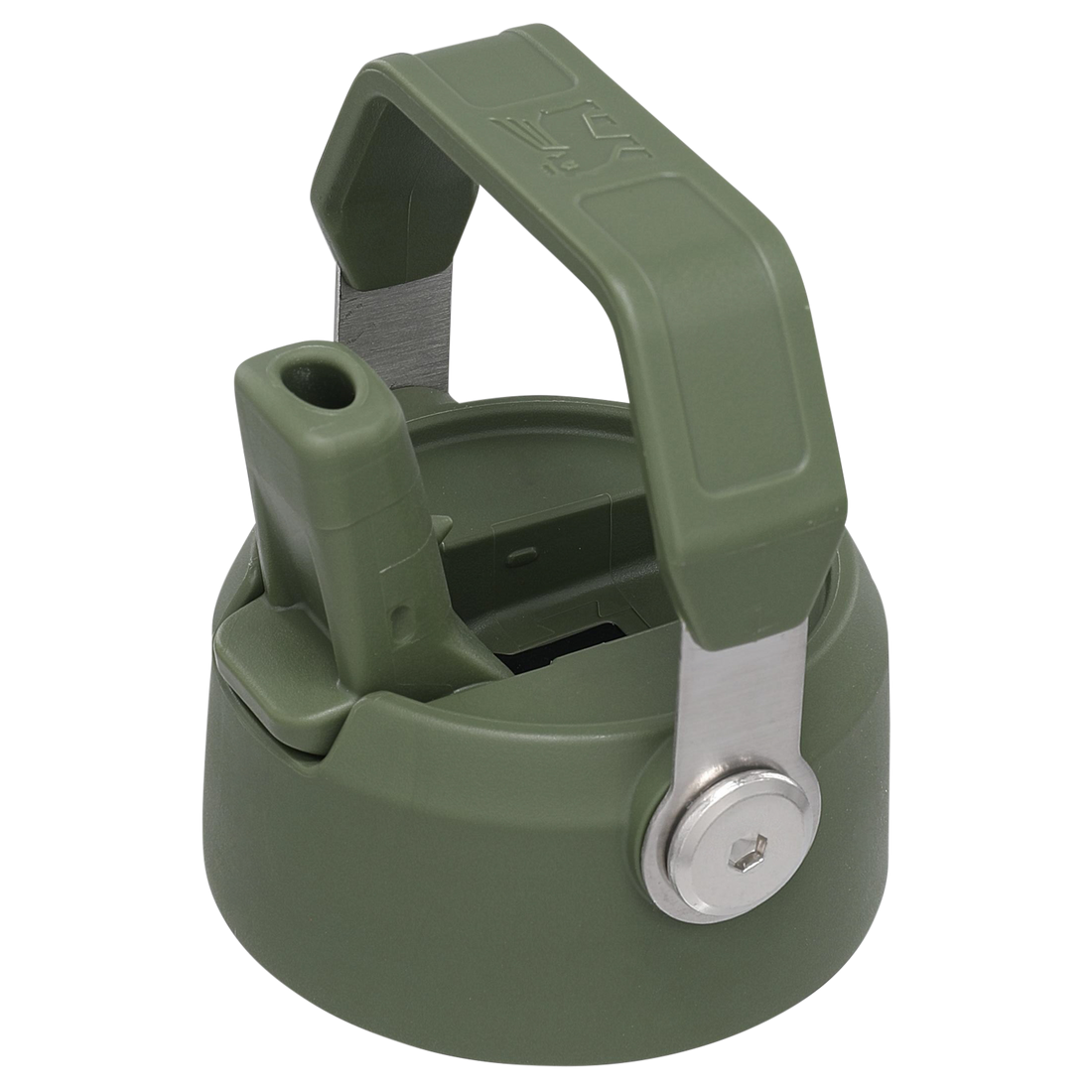 The IceFlow Flip Straw Water Bottle Lid | 17 OZ to 22 OZ Bronze Green Bronze Green