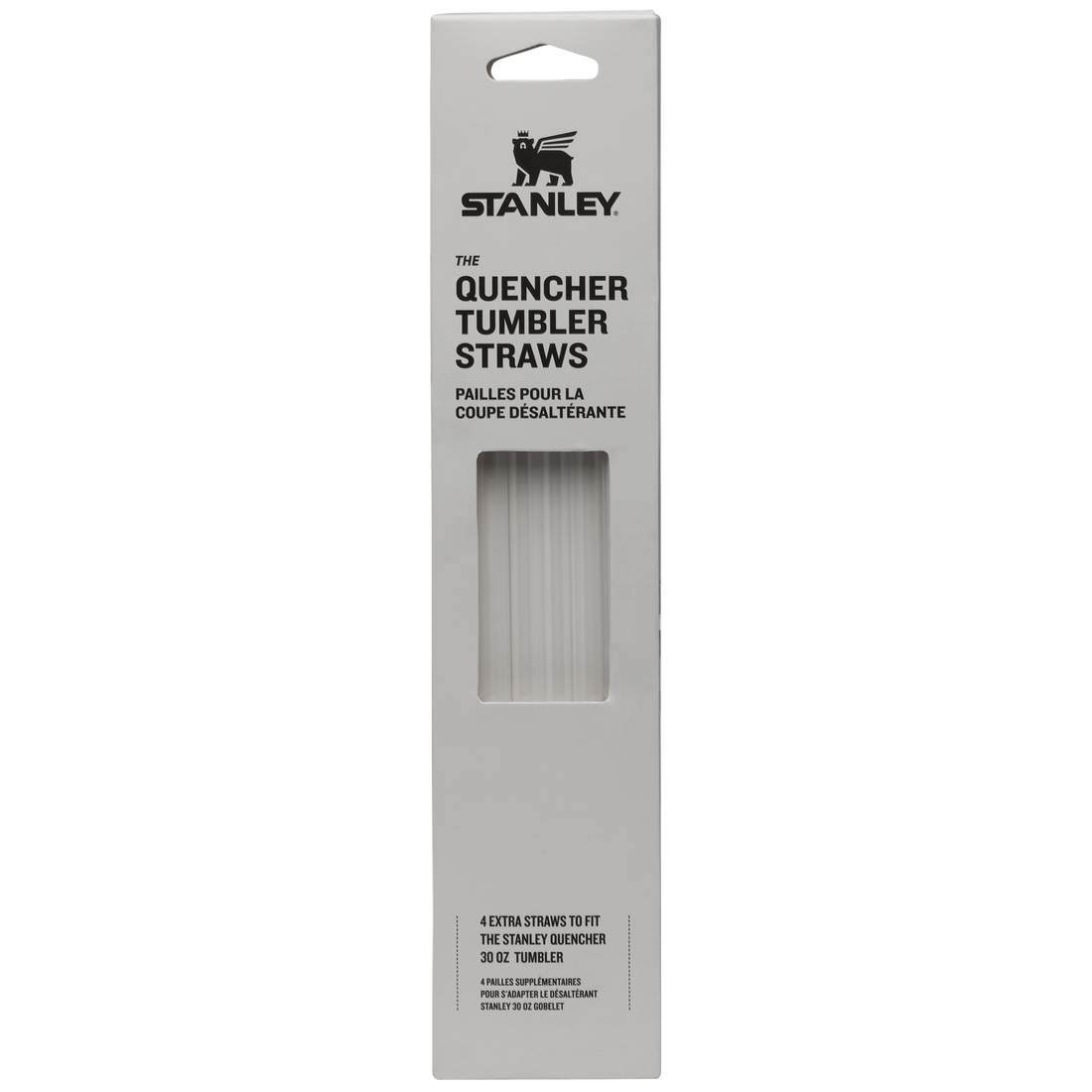 Adventure Quencher Travel Tumbler Straws | 30 OZ | 4-Pack Clear Clear