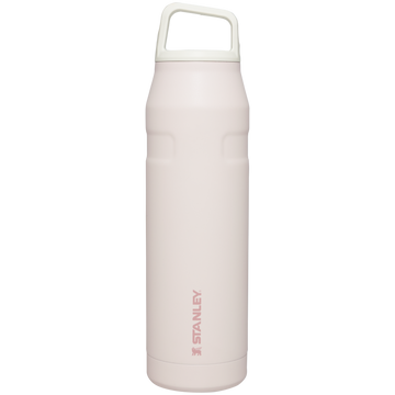 IceFlow Bottle with Cap and Carry+ Lid | 36 OZ Rose Quartz Glimmer Rose Quartz Glimmer