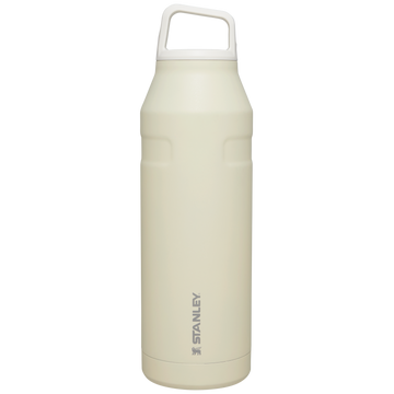 IceFlow Bottle with Cap and Carry+ Lid | 50 OZ Cream Glimmer Cream Glimmer