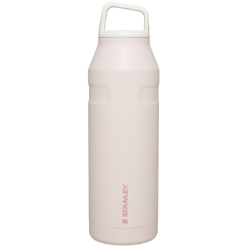IceFlow Bottle with Cap and Carry+ Lid | 50 OZ Rose Quartz Glimmer Rose Quartz Glimmer