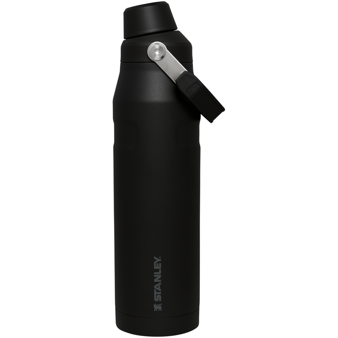 IceFlow Bottle with Fast Flow Lid | 36 OZ Black Black
