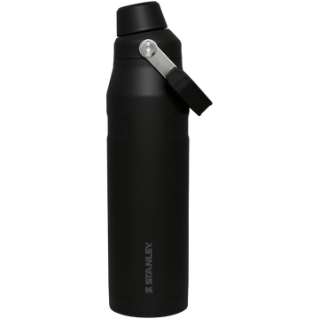 IceFlow Bottle with Fast Flow Lid | 36 OZ Black Black