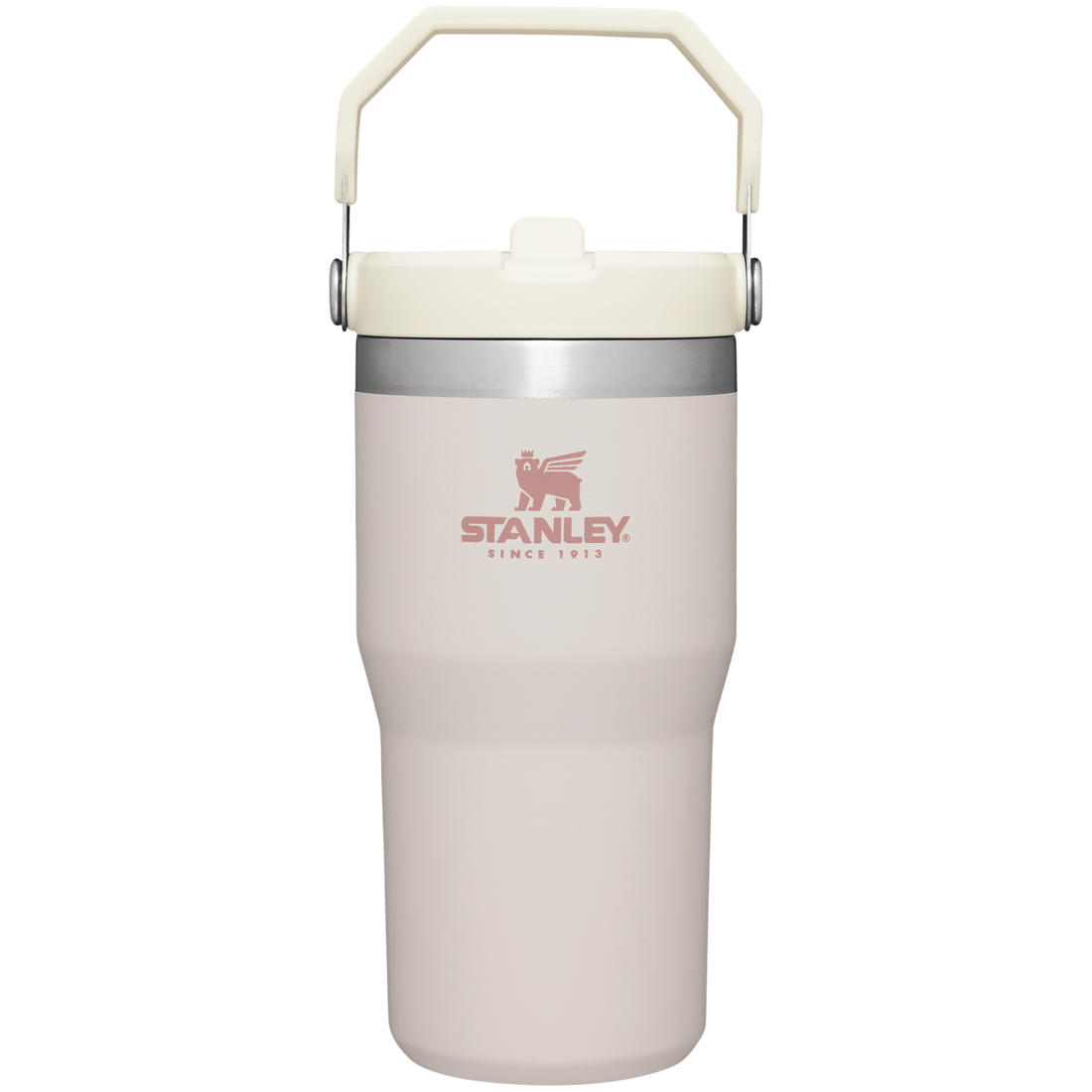 The IceFlow Flip Straw Tumbler | 20 OZ Rose Quartz Rose Quartz