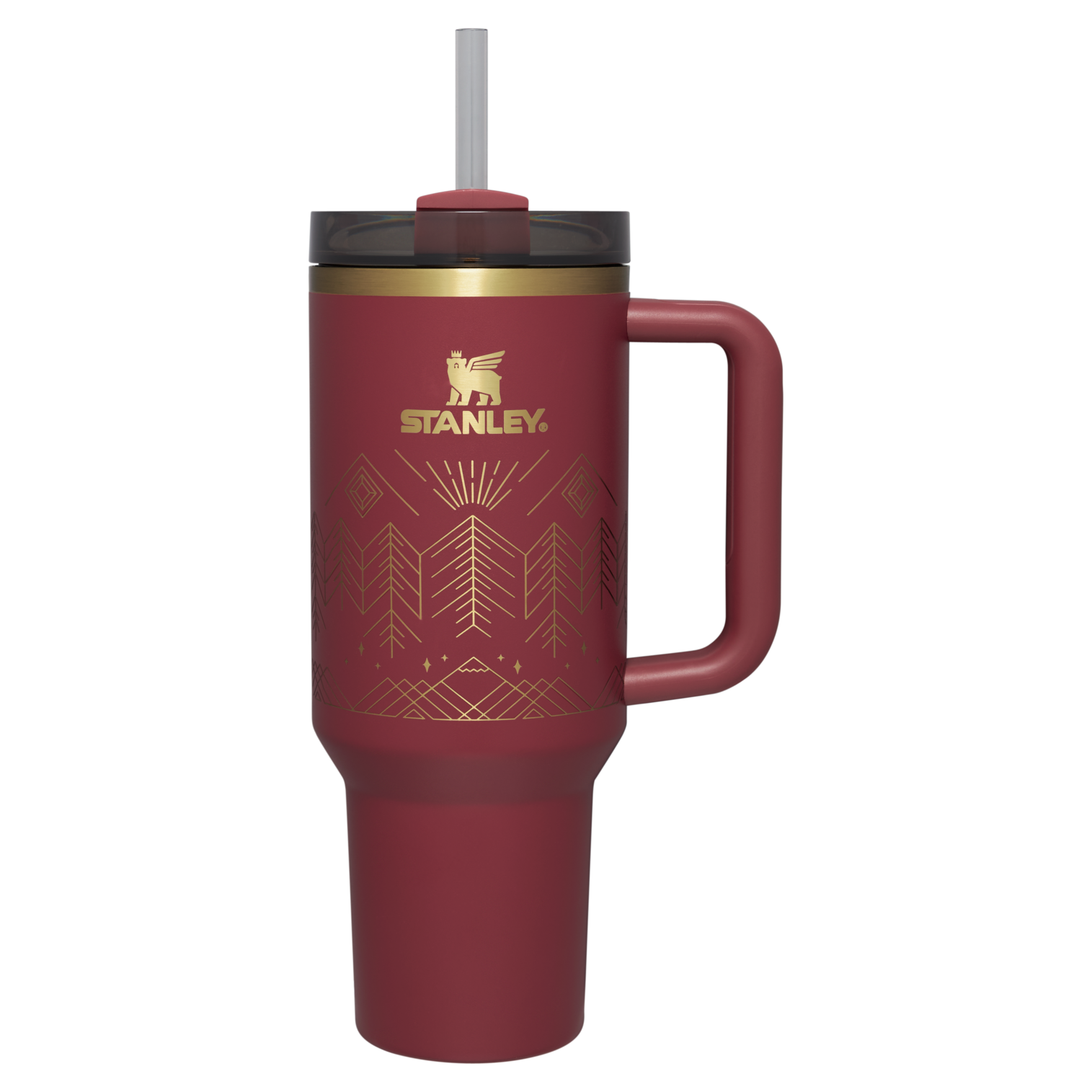 Winterscape Quencher H2.0 FlowState Tumbler | 40 OZ Cranberry Winterscape Cranberry Winterscape