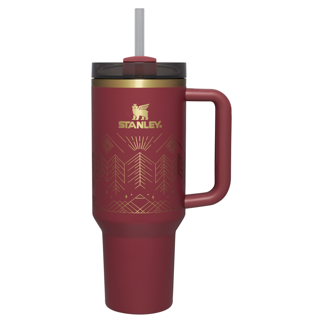 Winterscape Quencher H2.0 FlowState Tumbler | 40 OZ Cranberry Winterscape Cranberry Winterscape