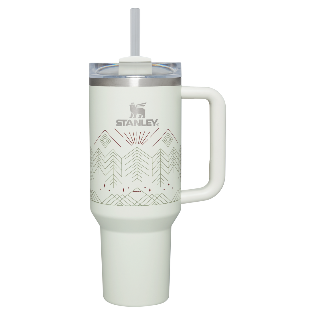 Winterscape Quencher H2.0 FlowState Tumbler | 40 OZ Pale Stone Winterscape Pale Stone Winterscape
