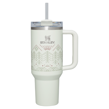 Winterscape Quencher H2.0 FlowState Tumbler | 40 OZ Pale Stone Winterscape Pale Stone Winterscape