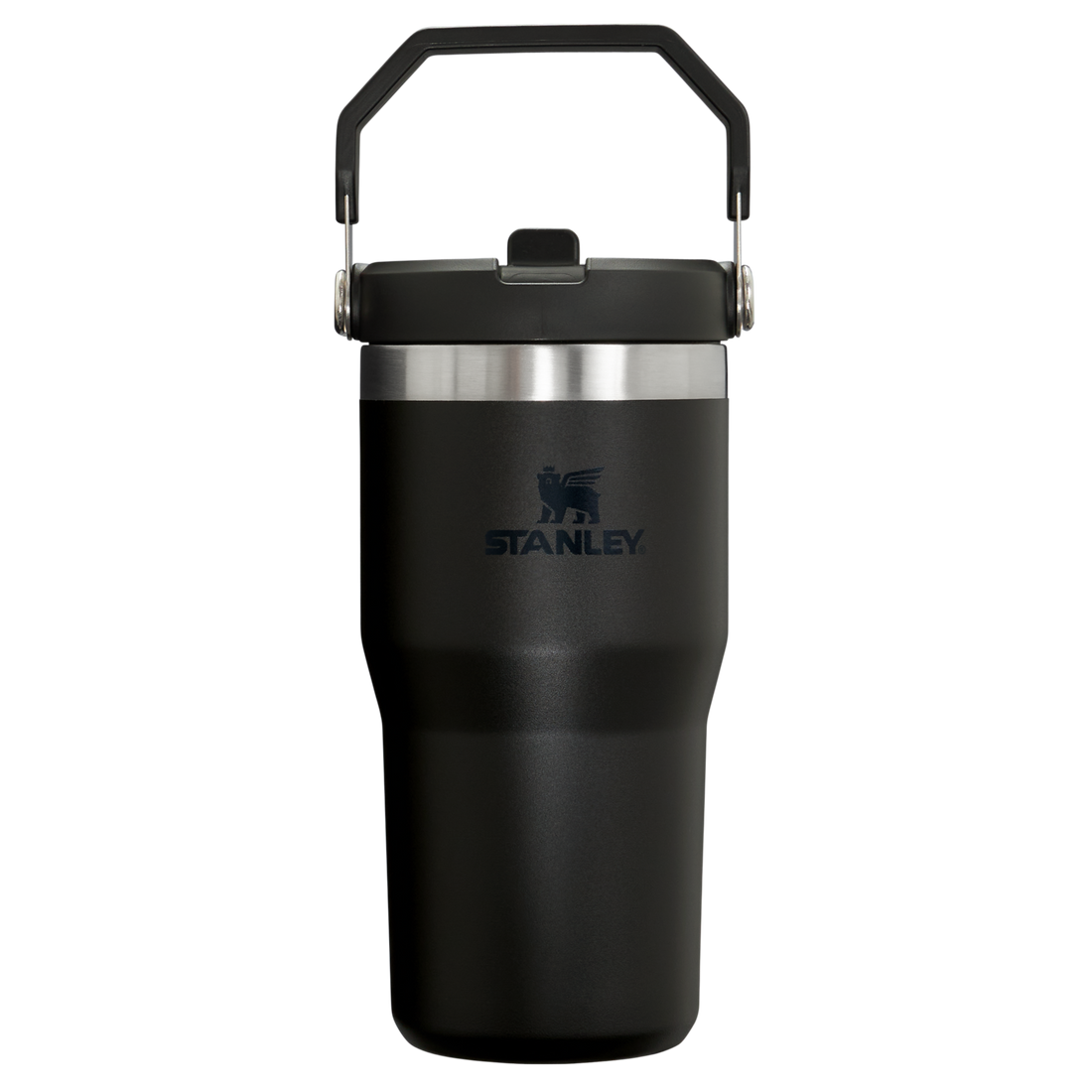 The IceFlow Flip Straw Tumbler | 20 OZ Black 2.0 Black 2.0