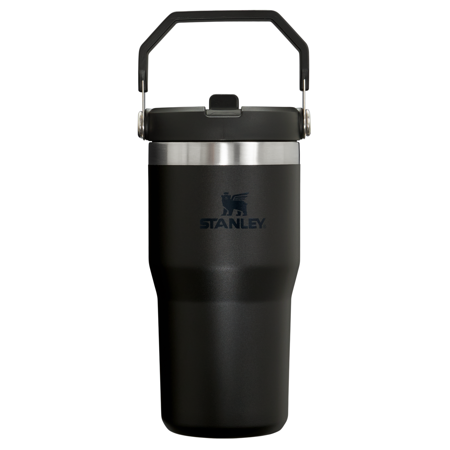 The IceFlow Flip Straw Tumbler | 20 OZ Black 2.0 Black 2.0
