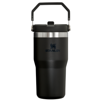 The IceFlow Flip Straw Tumbler | 20 OZ Black 2.0 Black 2.0