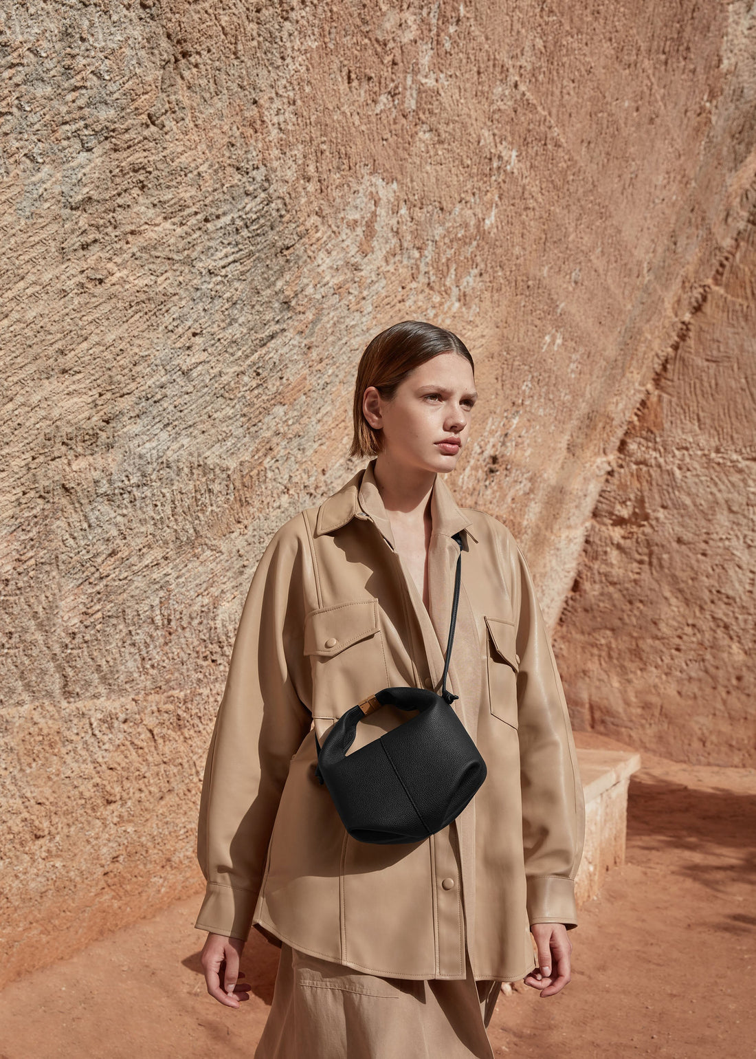 Polene Beri Textured Black