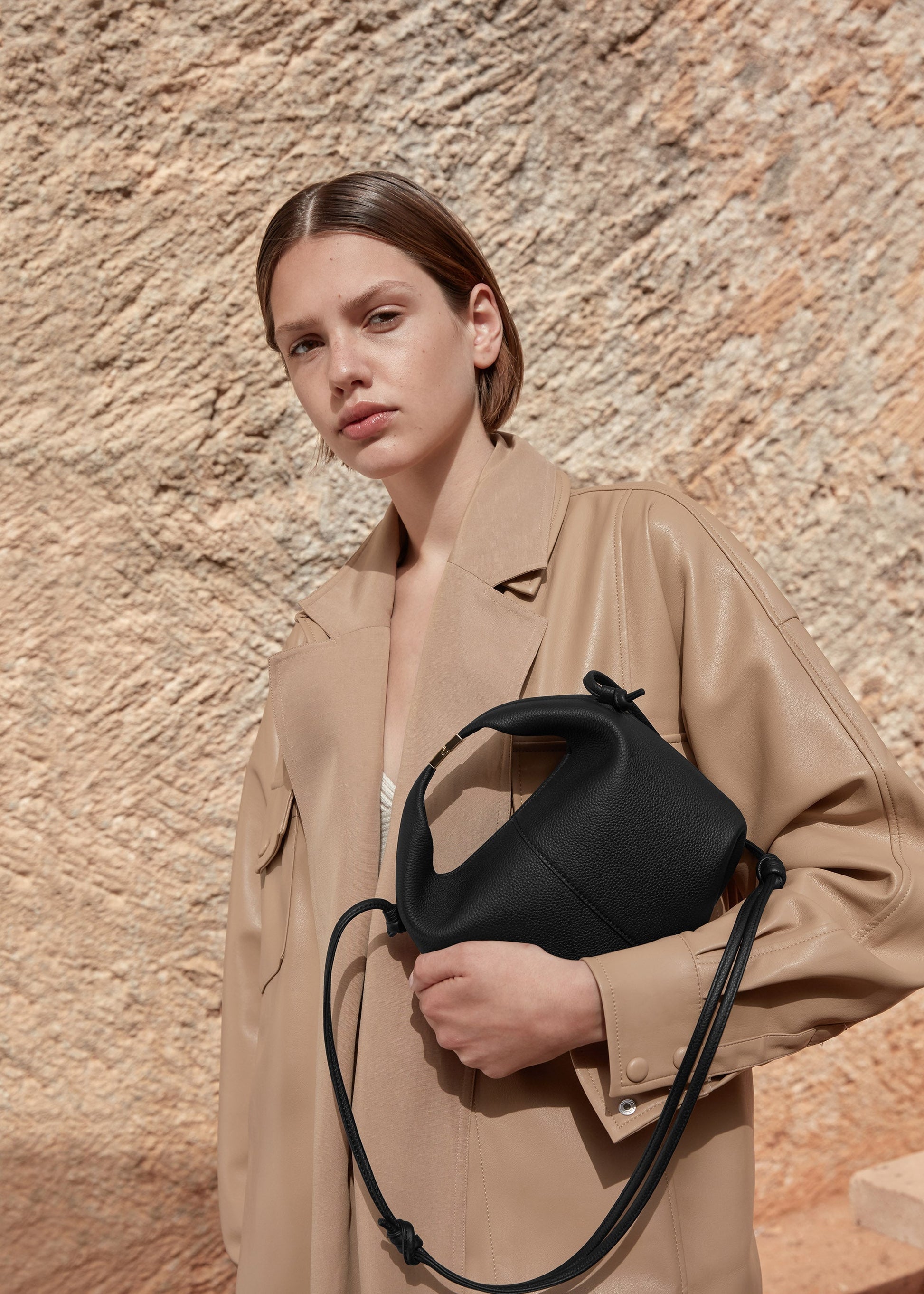 Polene Beri Textured Black