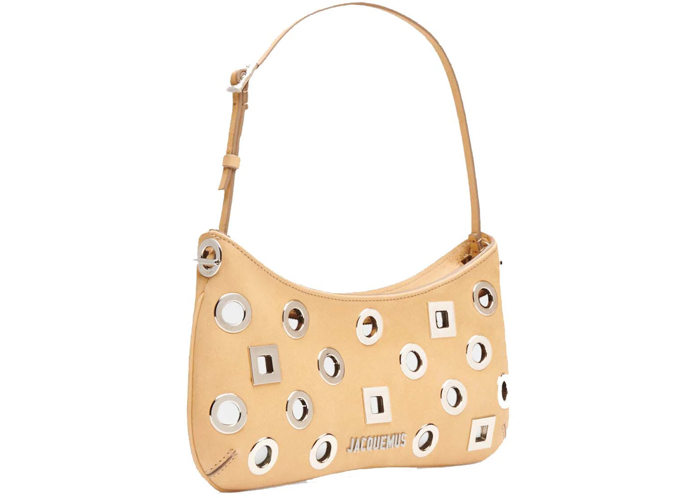 jacquemus le bisou rond carr√© dark beige