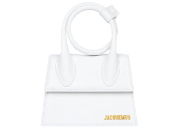 jacquemus le chiquito noeud bag white