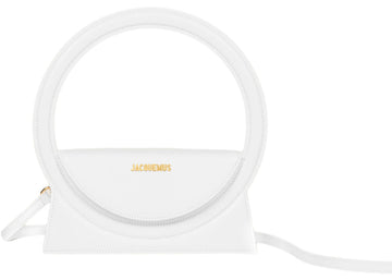 jacquemus le sac rond circle purse white