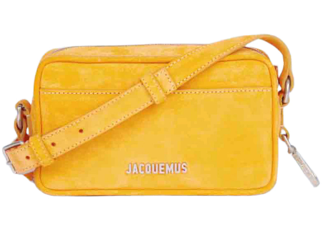 jacquemus strapped pochette bag le splash orange