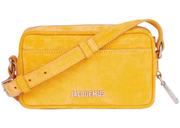 jacquemus strapped pochette bag le splash orange